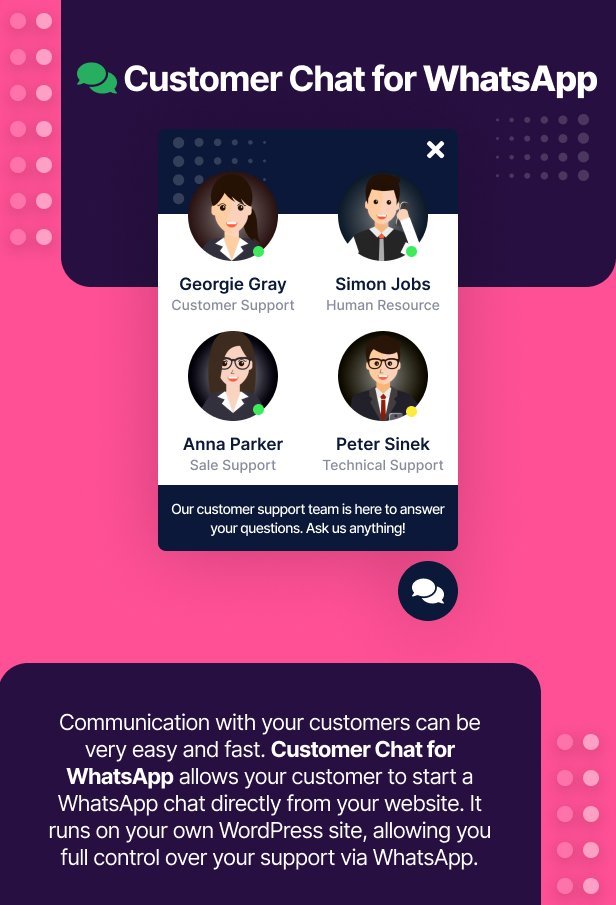 Customer Chat for WhatsApp
