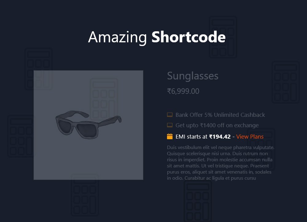 WooCommerce EMI Popup
