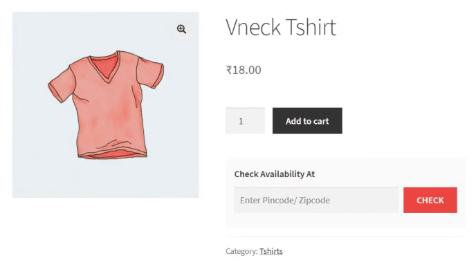 WooCommerce Pincode/ Zipcode Checker