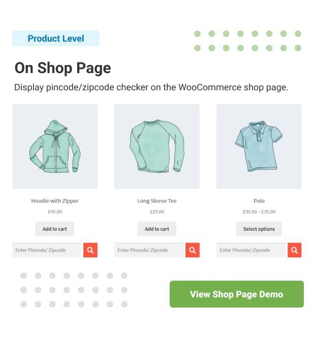 WooCommerce Pincode/ Zipcode Checker