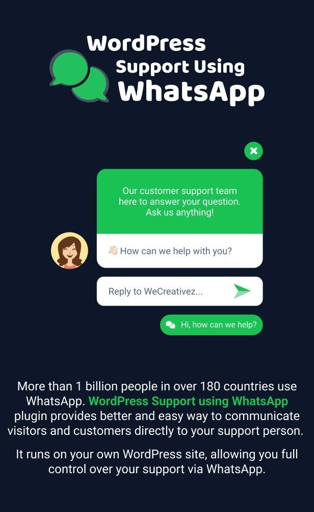 WordPress Support Using WhatsApp